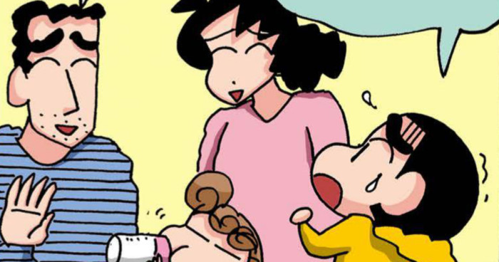 怯えるしんちゃん