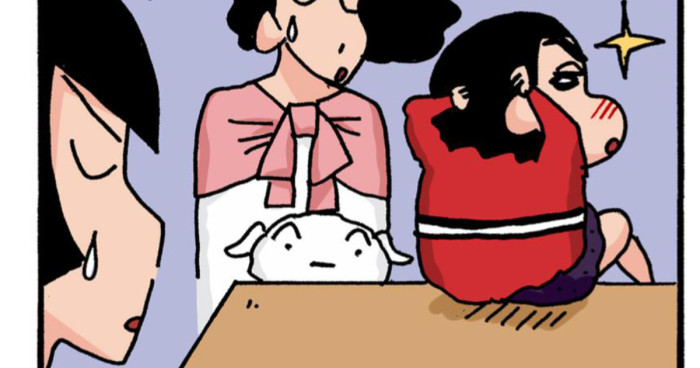 お願いするしんちゃん