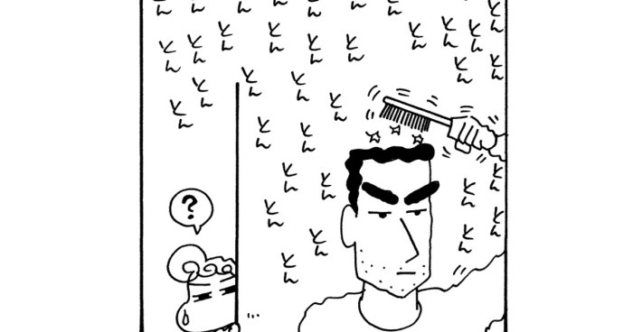 ぬけ毛に悩む父ちゃんだゾ(ジュニア版) 