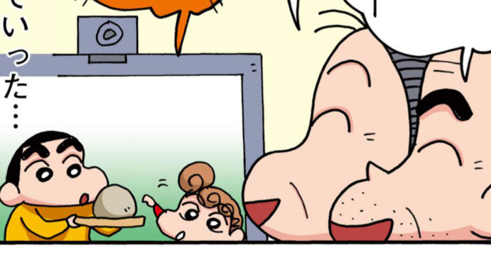 楽しく会話するしんちゃんたち