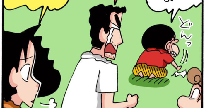 悔しがるしんちゃん