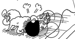 もちつきの手伝いだゾ