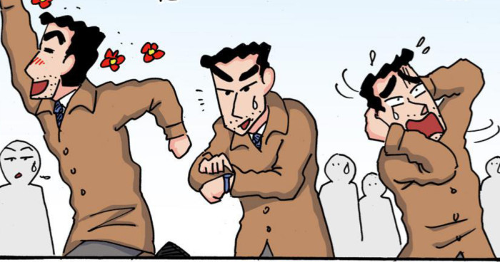 気持ちを切り替えるひろし