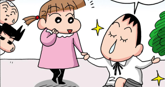 エスコートするボーちゃん