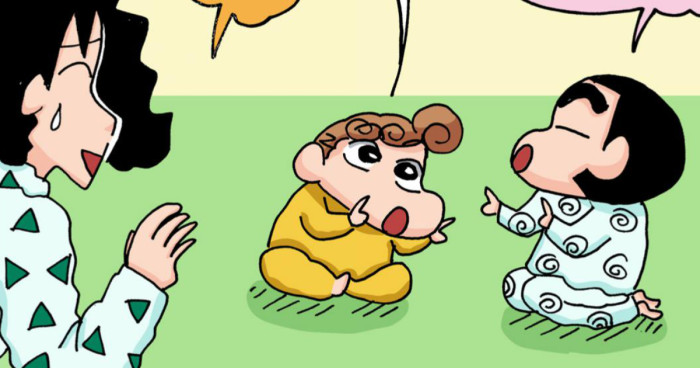 なかなか寝ないしんちゃんたち