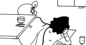 コタツの長い一日だゾ